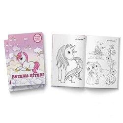 Unicorn Boyama Kitabı 1 Adet - Parti Sürprizi