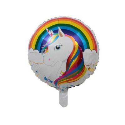 Gökkuşağı Unicorn Folyo Balon 1 Adet