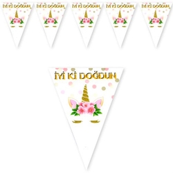 Unicorn İyi ki Doğdun Bayrak Afiş - Parti Sürprizi