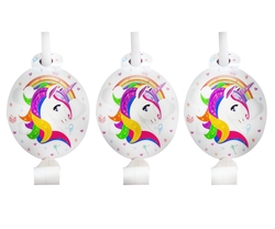 Unicorn Kaynana Dili Düdük 6 Adet - Parti Sürprizi