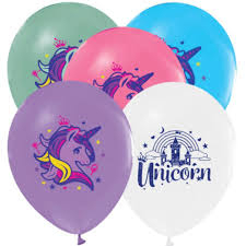 Unicorn Latex Balon 10 Adet - Parti Sürprizi