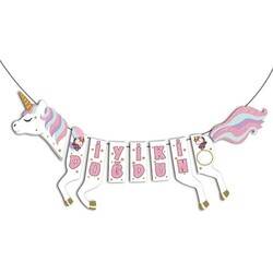 Unicorn Partisi Şekilli İyi Ki Doğdun Flama - 1