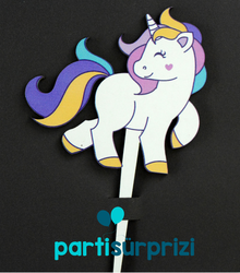 Unicorn Pasta Süsü 1 Adet - Parti Sürprizi