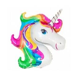 Unicorn Renkli Supershape 82 cm Folyo Balon - 1
