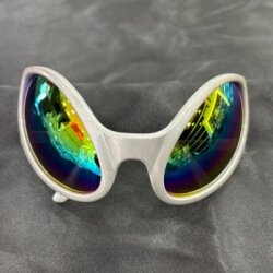 Uzaylı Görünümü Gri Renk Parti Gözlüğü 1 Adet - Parti Sürprizi