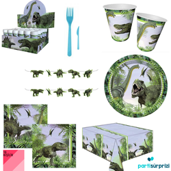 Vahşi Jurassik Teması Parti Seti 16 KİŞİLİK - Parti Sürprizi