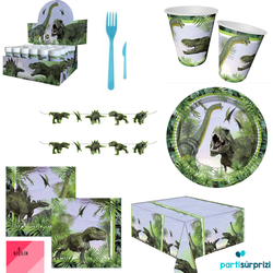 Vahşi Jurassik Dinozor Teması Parti Seti 8 Kişilik - Parti Sürprizi