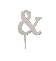 Ve İşareti Aynalı Gümüş Pleksi 7 cm - Parti Sürprizi