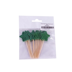 Yeşil Simli Yıldız Eva Kürdan 12 Adet - Parti Sürprizi