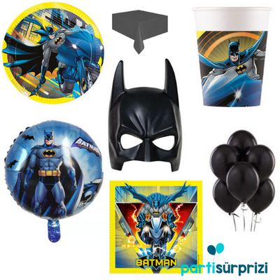 Yeni Sezon Batman Parti Seti 8 Kişilik - 1