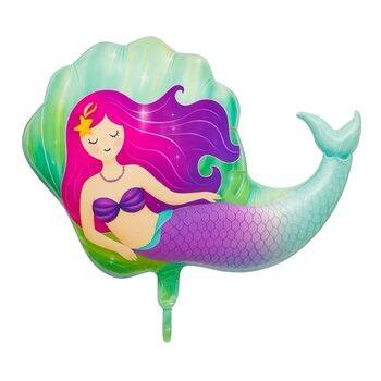 Yeşil Deniz Kızı Folyo Balon 1 Adet - 1