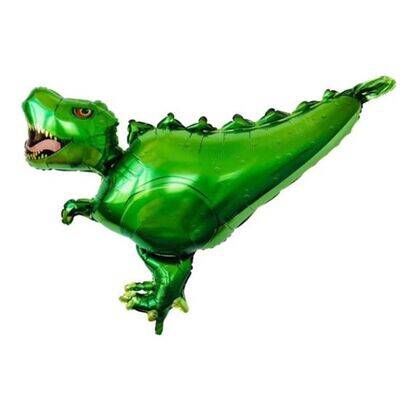 Yeşil Dinozor Folyo Balon 75x99 cm - 1