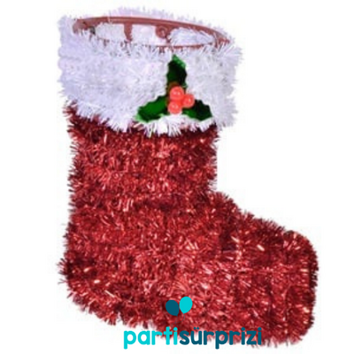 Yılbaşı Çam Ağacı Noel Baba Çizmesi 12 cm 1 adet - 1