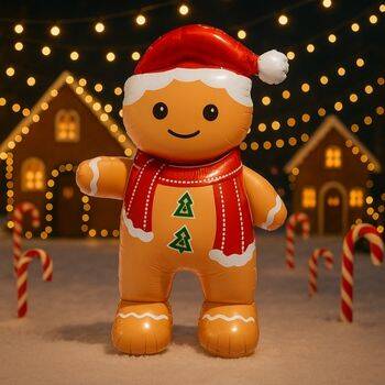 Yılbaşı Partisi Ayaklı Kurabiye Adam Folyo Balon - 1