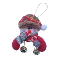 Yılbaşı Partisi Çanlı Kardan Adam Çam Ağacı Süs 1 Adet - Parti Sürprizi