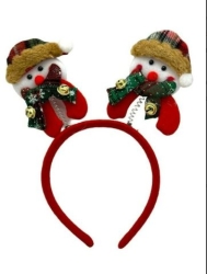 Yılbaşı Partisi Kardan Adam Yaylı Taç 1 Adet - Parti Sürprizi