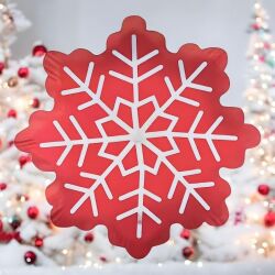 Yılbaşı Partisi Kırmızı Beyaz Kartanesi Şekilli Folyo Balon - Parti Sürprizi