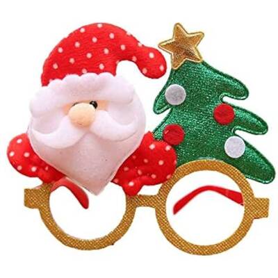 Yılbaşı Partisi Noel Baba Çam Ağaçlı Gözlük - 1