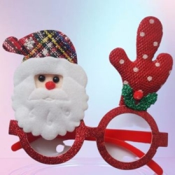 Yılbaşı Partisi Noel Baba Şapkalı Gözlük 1 Adet - 2