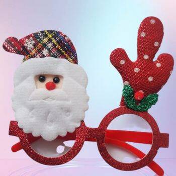 Yılbaşı Partisi Noel Baba Şapkalı Gözlük 1 Adet - 2