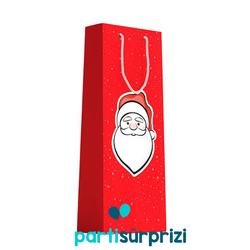 Yılbaşı Partisi Noel Baba Şişe Çantası 1 Adet - Parti Sürprizi