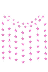 Yıldız Sarkıt Süs Pembe Renk - Parti Sürprizi