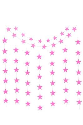 Yıldız Sarkıt Süs Pembe Renk - 1