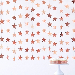 Yıldız Sarkıt Süs Rose Gold - Parti Sürprizi