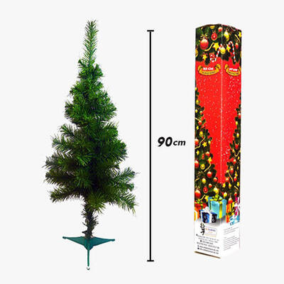 Yılbaşı Çam Ağacı 90 cm 72 Dal Kutulu - 1